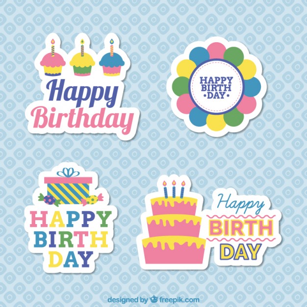 Happy Birthday Stickers Free Download